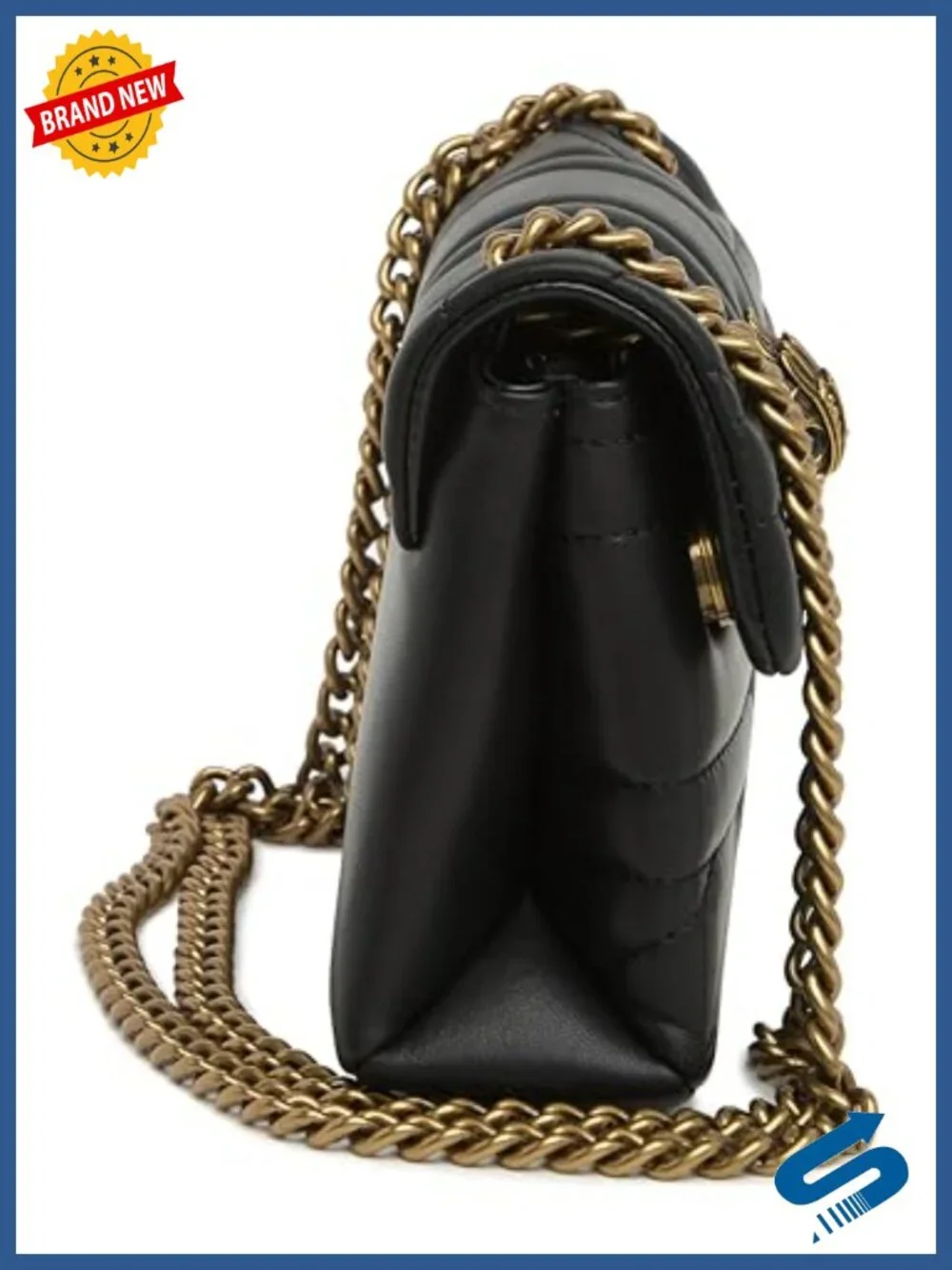 Mini Leather Crossbody Bag with Magnetic Closure